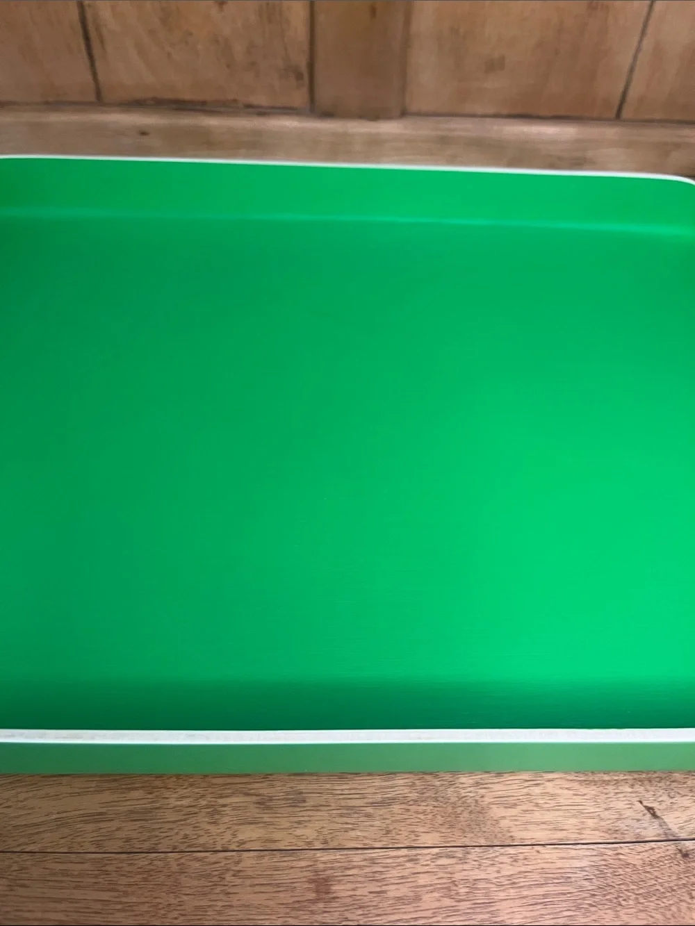 MCM-Kelly Green W/Rolled Edges & White Trim.  Great Retro Tray!